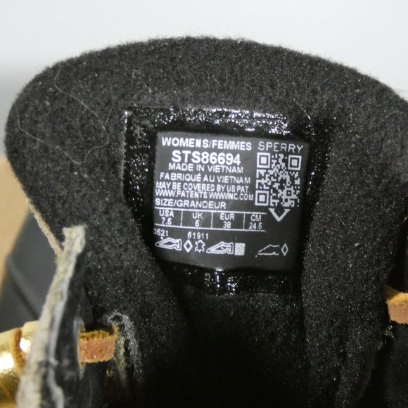 Sperry Women's Saltwater Leather Metallic Gold Snow Boot, Olive Camo, 7.5 - Picture 9 of 11